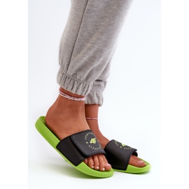 Flip-flops pentru băieți 4FJMM00FFLIM043-72N Negru-Verde 2