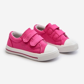 Pantofi pentru copii cu velcro Big Star NN374113 Fuchsia roz 1