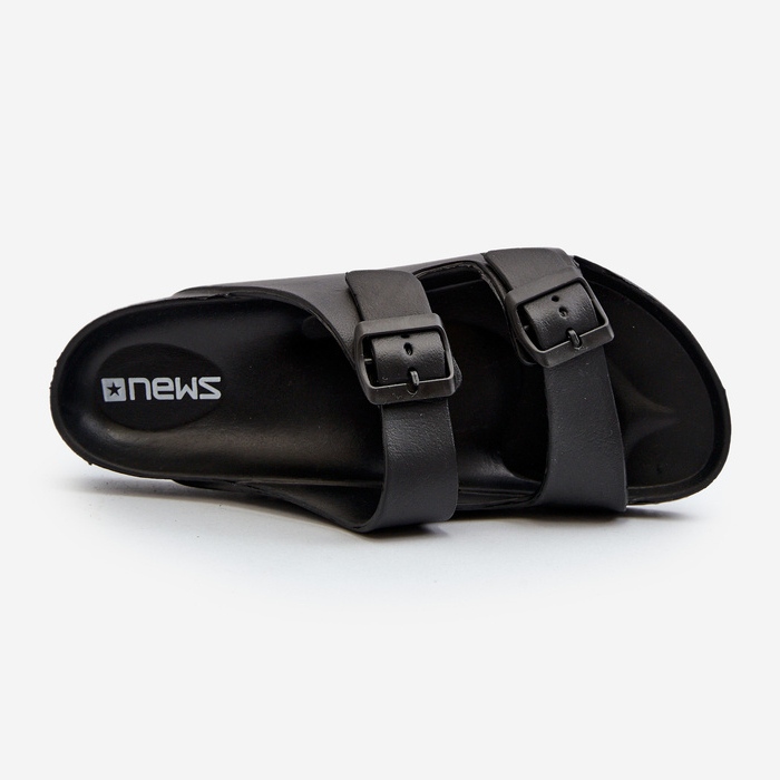 Flip-flops ușoare din spumă pentru bărbați, cu catarame, Avatara negru 2