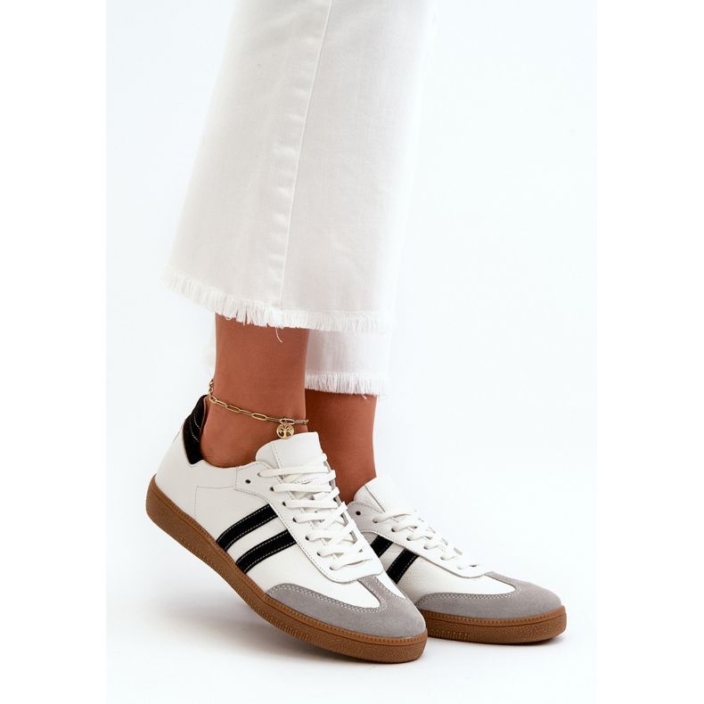 Zazoo N1068 Pantofi de damă din piele, alb 1