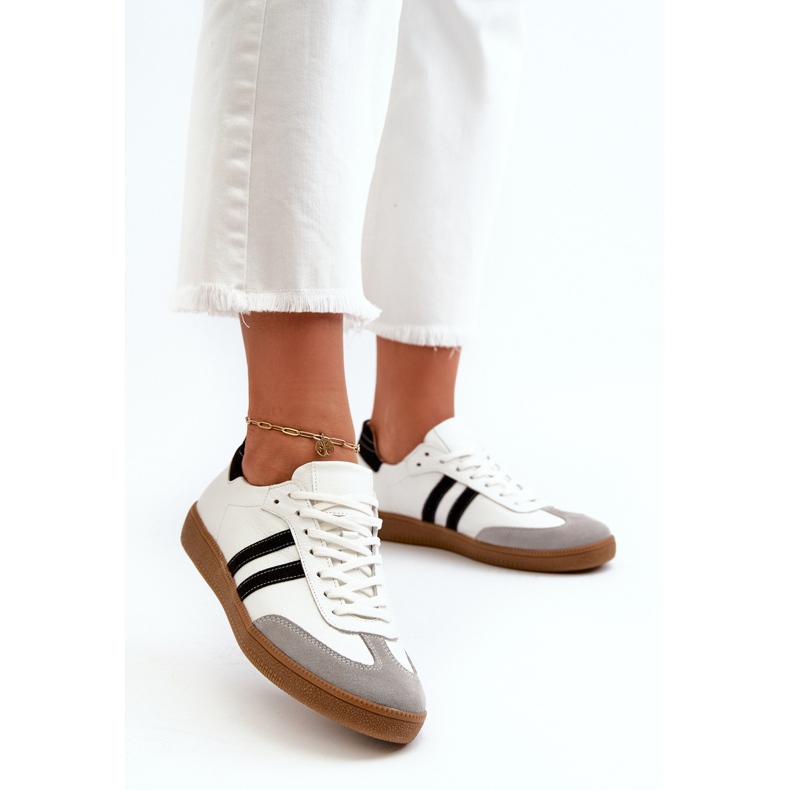 Zazoo N1068 Pantofi de damă din piele, alb 2