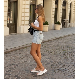 Catâri roz cu pană decorativă Maurla 1