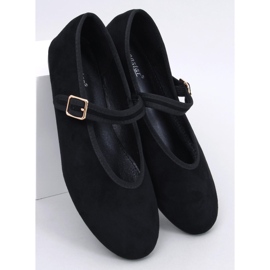 Balerini cu curea Soltani Black negru 1 Balerini cu curea Soltani Black negru 1