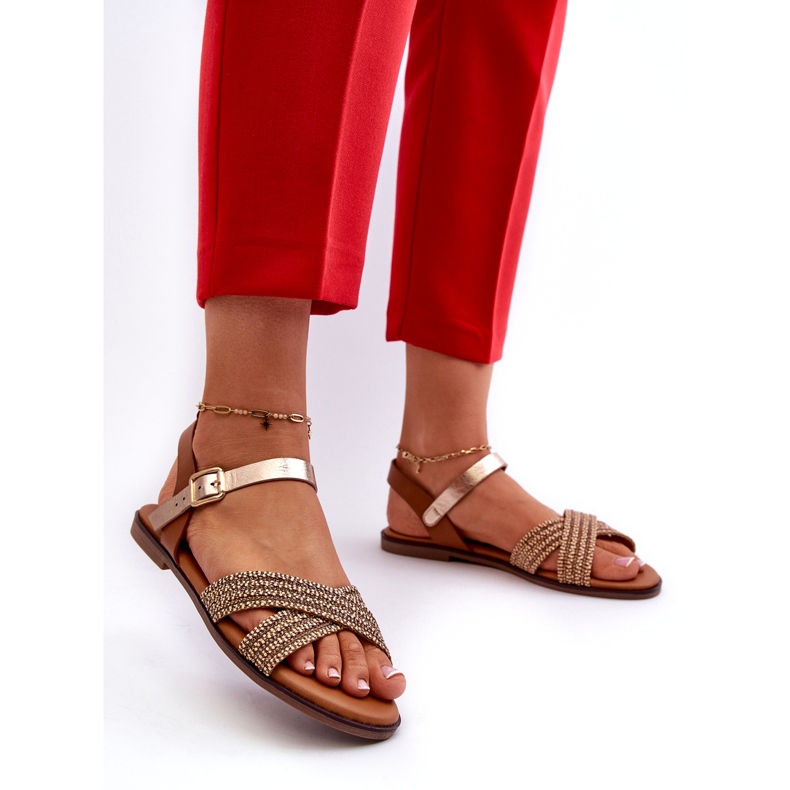 Sandale plate pentru femei S.Barski MY923, maro 1