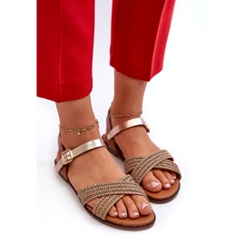 Sandale plate pentru femei S.Barski MY923, maro 3