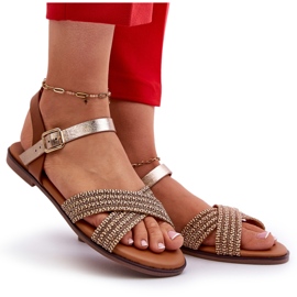 Sandale plate pentru femei S.Barski MY923, maro 4