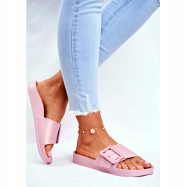 Papuci de dama Big Star cu cataramă roz FF274A387 2 Papuci de dama Big Star cu cataramă roz FF274A387 2