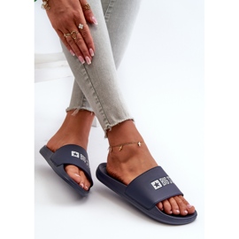 Flip-flops de damă ușoare Big Star NN274A658 bleumarin albastru 8