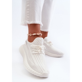 Pantofi Sport Slip-On Damă, Tesatura, Alb Nelmarie 2