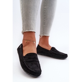 Mocasini de dama din Eco Suede Black Rerceria negru 2 Mocasini de dama din Eco Suede Black Rerceria negru 2