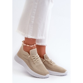 Pantofi sport slip-on pentru femei Jagelia bej 1