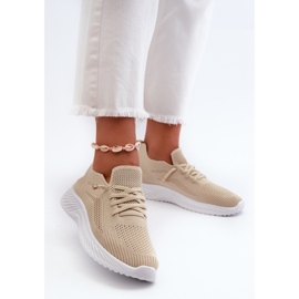 Pantofi sport slip-on pentru femei Jagelia bej 2