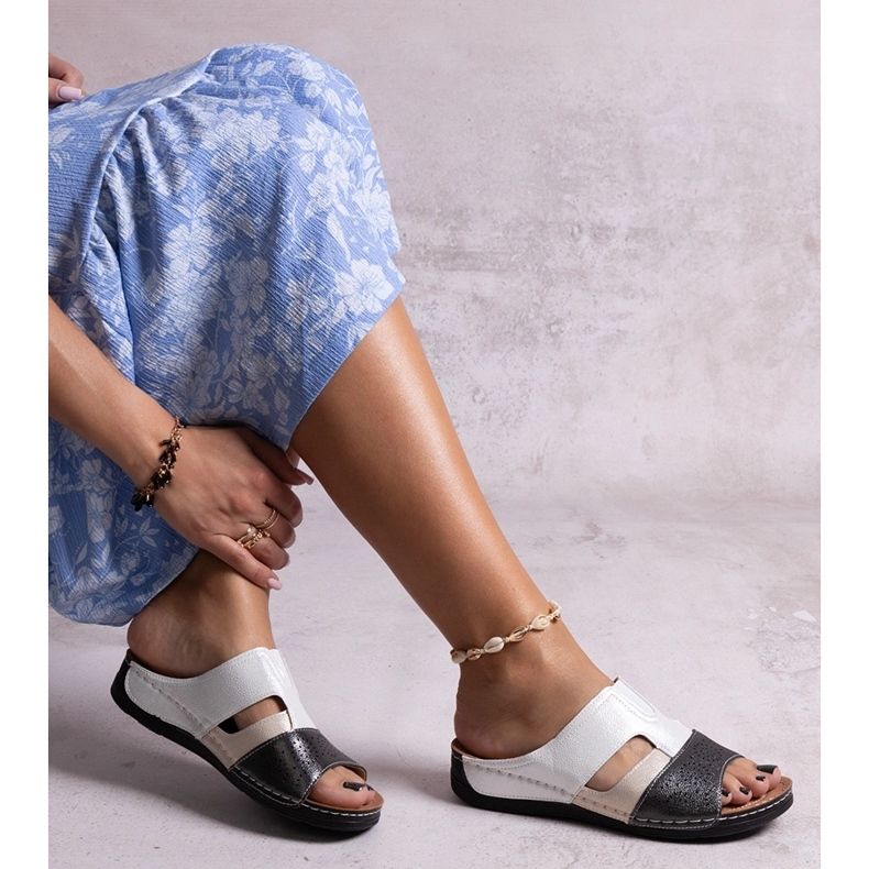 Toboganele Saminar strălucitoare alb-negru 1