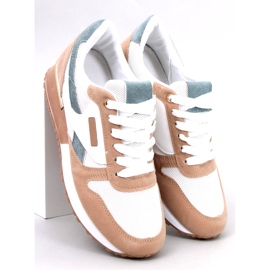 Adidasi sport dama, alb si bej 5