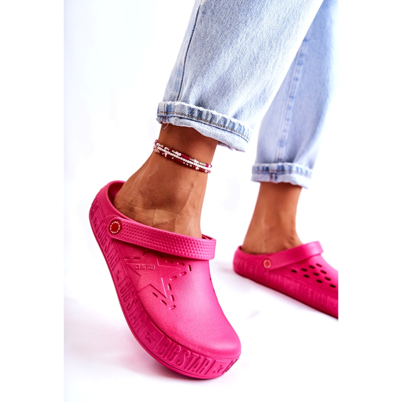 Papuci ușori de damă Kroks Big Star II275007 Fuchsia roz 2