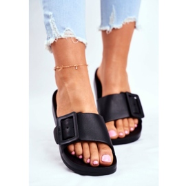 Papuci de dama Big Star cu cataramă negru FF274A389 2 Papuci de dama Big Star cu cataramă negru FF274A389 2