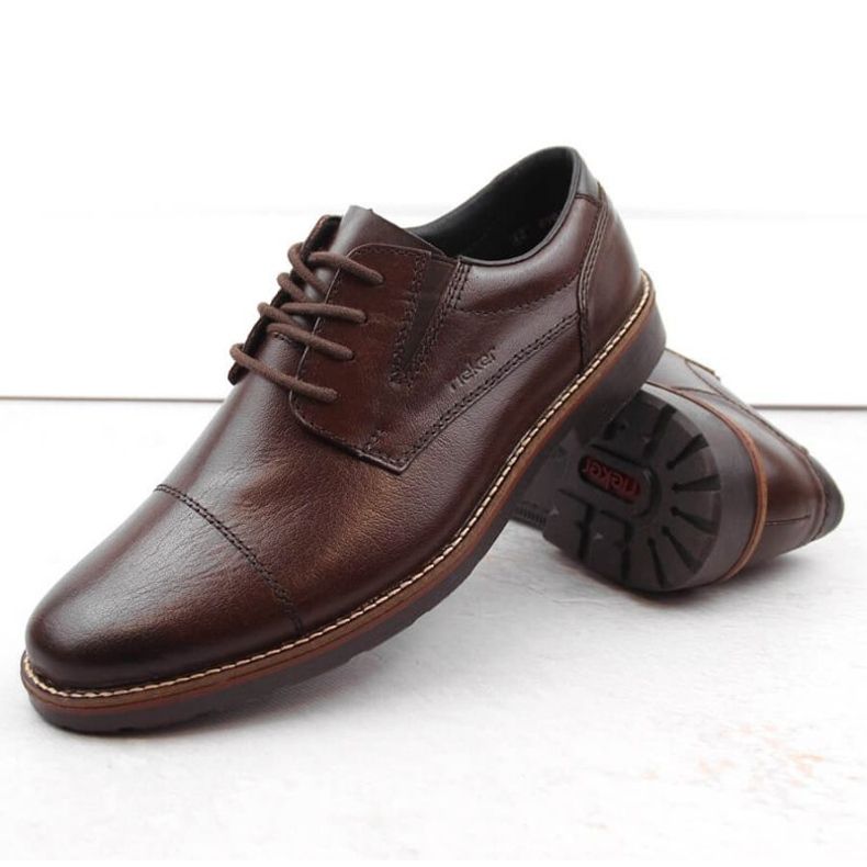 Pantofi cu banda elastica Rieker M 15320-25 maro 2