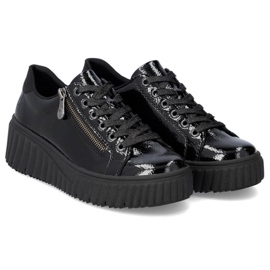Rieker W N2501-00 pantofi negri cu pană negru 1