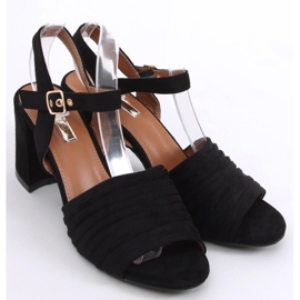 Marika Sandale negre cu toc negru 1 Marika Sandale negre cu toc negru 1