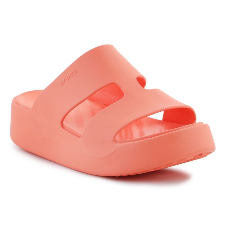 Șlapi Crocs Getaway Platform H-Strap 209409-84F portocale 1
