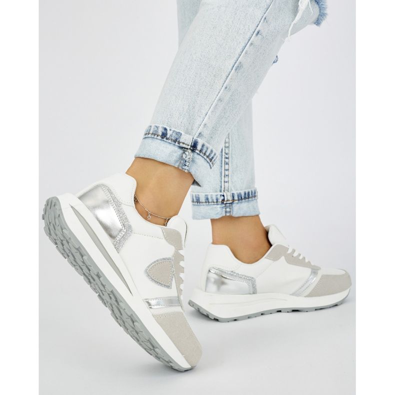 Pantofi sport albi dama 2