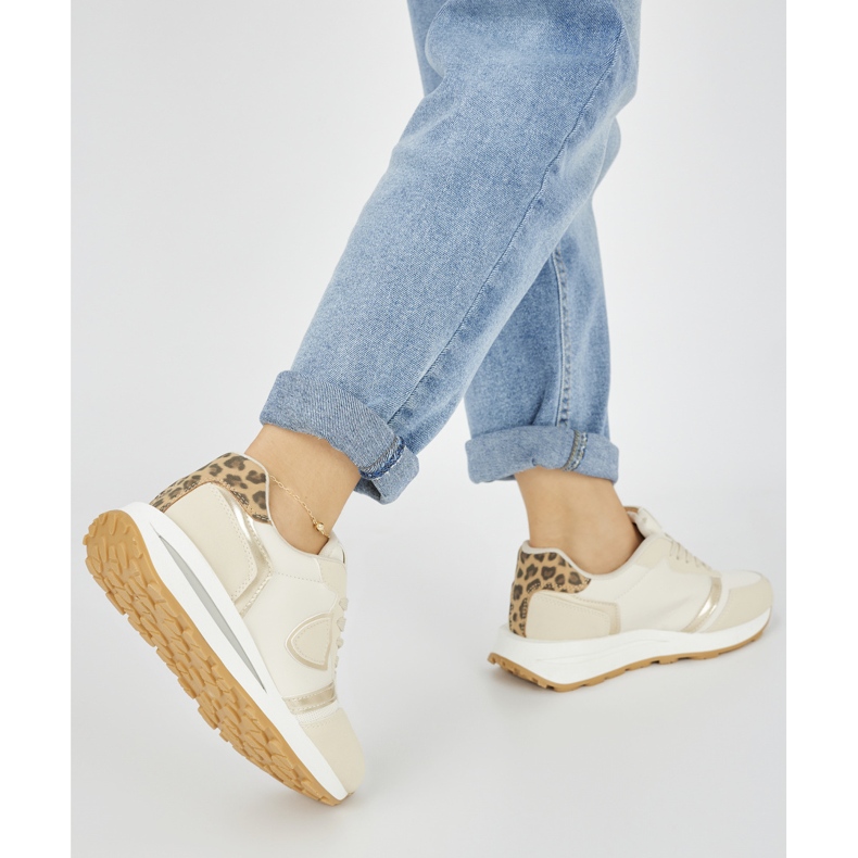 Pantofi sport de dama bej 1