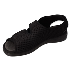 Sandale bărbați Dr.ORTO Befado cu velcro, pu 077M001, negru 1