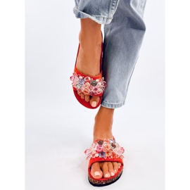 Șlapi din plută cu pietre Maliv Orange portocale 1 Șlapi din plută cu pietre Maliv Orange portocale 1