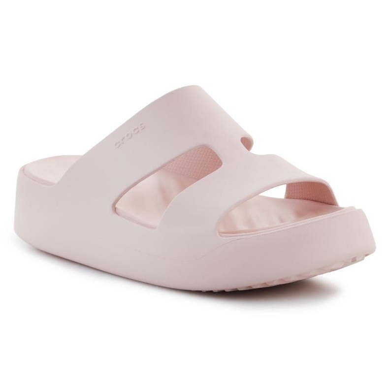 Șlapi Crocs Getaway Platform H-Strap 209409-6UR bej 1