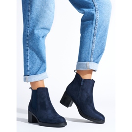 Botine clasice bleumarin albastru 1