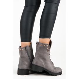 Bestelle Muncitori din piele de căprioară gri 1