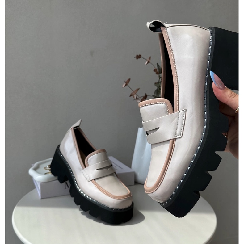 S.Barski Mocasini de damă din piele D&amp;A MR870-32 Bej 1