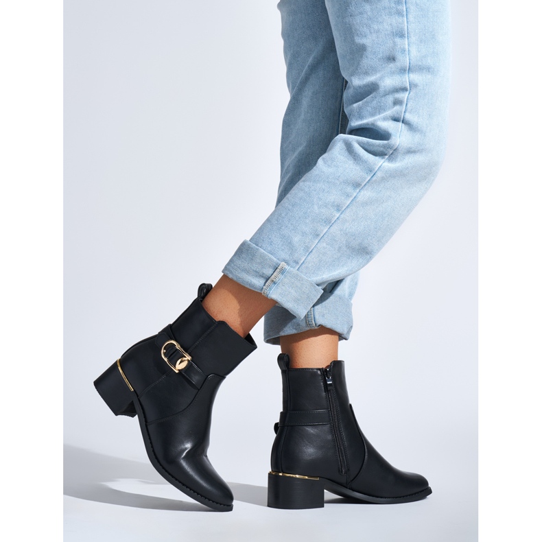 Botine negre elegante negru 1