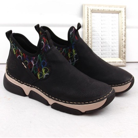 Confortabil Rieker 45957-00 W RKR697 negru 2