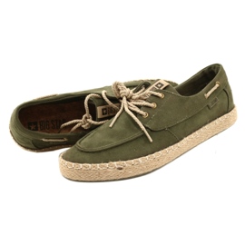 Espadrile cu șireturi pentru bărbați Big Star NN174055 kaki verde 3