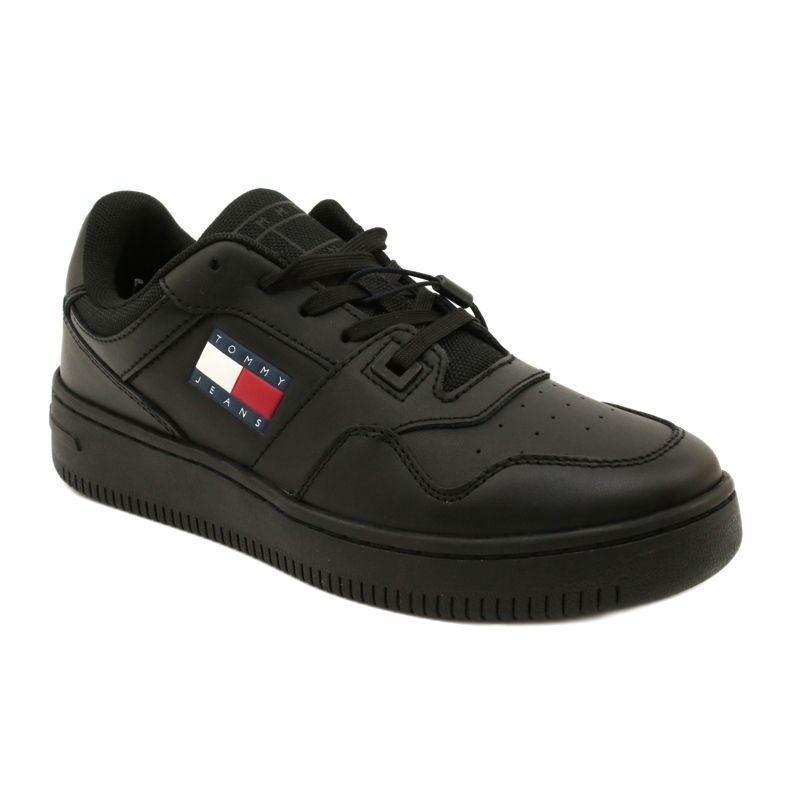 Tommy Hilfiger Pantofi sport retro Basket Ess EN0EN02505BDS negri negru 1