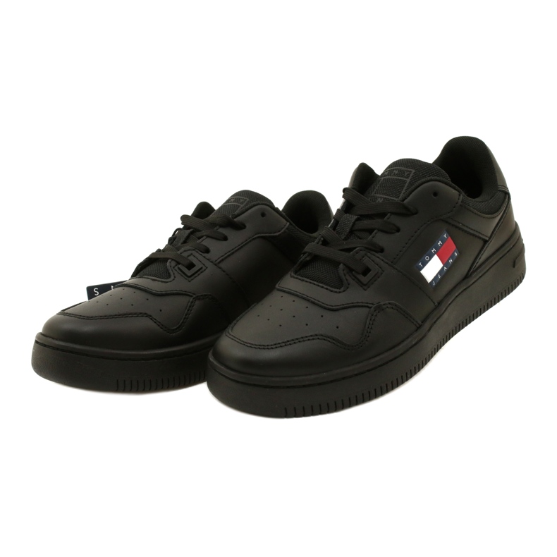 Tommy Hilfiger Pantofi sport retro Basket Ess EN0EN02505BDS negri negru 3