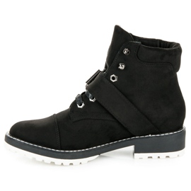 Vices New Collection Capcani din piele de căprioară negru 2