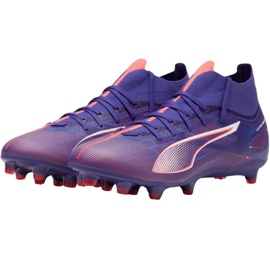 Pantofi de fotbal Puma Ultra 5 Match+ FG/AG 107686 01 violet 1