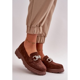 Mocasini De Damă Eco Suede Cu Decor, Wistera Maro 1