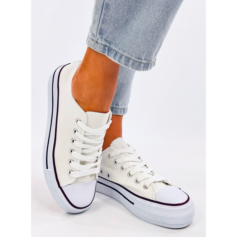 Adidasi clasici de dama Fargis White alb 2