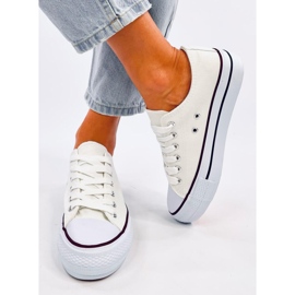 Adidasi clasici de dama Fargis White alb 1