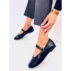 Balerini Rotaro Black cu curea negru 2
