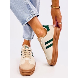 Adidași de damă Essa BEI/VERDE bej 2
