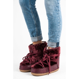 Ideal Shoes Cizme de zapada Claret roșu 1