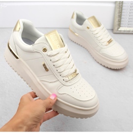 Pantofi sport de damă bej cu șireturi Big Star OO274757 1