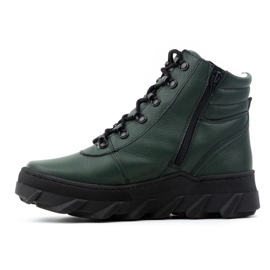WASAK Cizme de iarnă din piele de damă 0697W verde 1