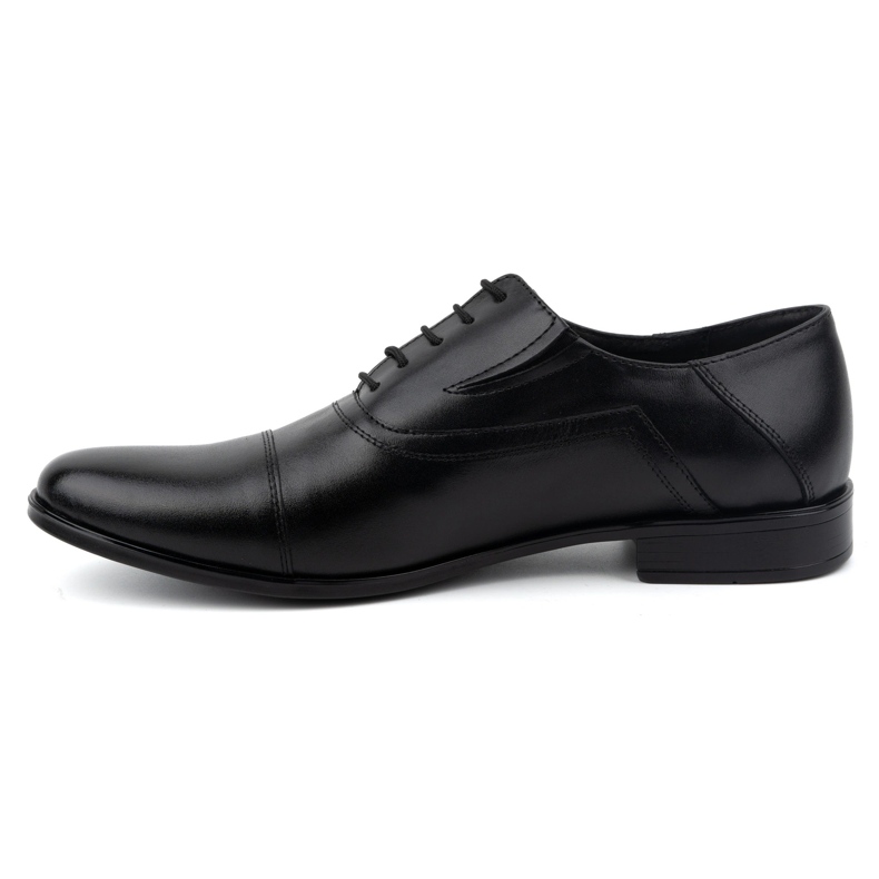 Olivier Pantofi formali din piele pentru barbati, siret elegant 290LU, negri negru 1 Olivier Pantofi formali din piele pentru barbati, siret elegant 290LU, negri negru 1