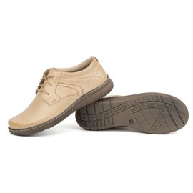 Olivier Pantofi dama piele 0819 bej 3
