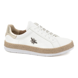 Olivier Pantofi de dama din piele Tenisi albi Style 1190 1
